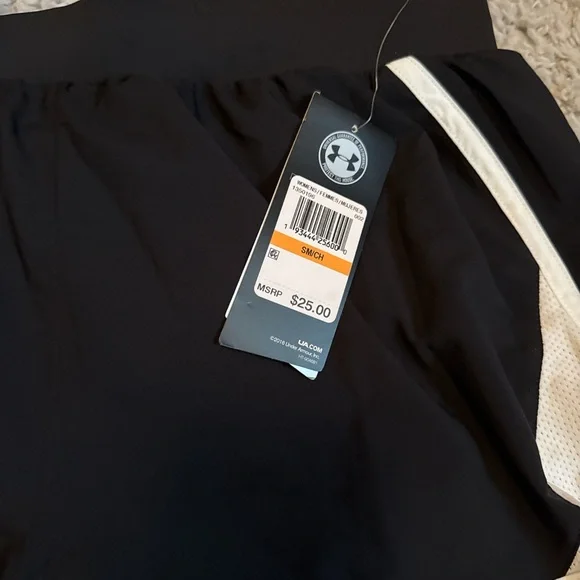 Under Armour Black and White Athletic Shorts - Picture 3 of 3